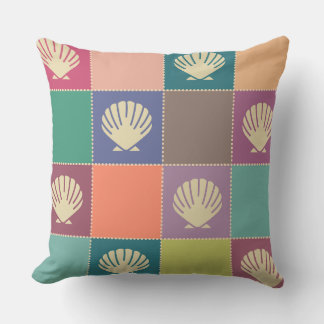 Beach Cottage Seashell Pattern Kussen