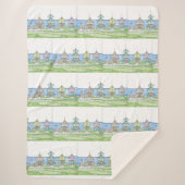 Beach Cottage Sherpa Blanket Deken (Voorkant)