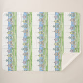 Beach Cottage Sherpa Blanket Deken (Voorkant (horizontaal))