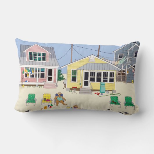 Beach Cottage Sierkussen Kussen (Achterkant)