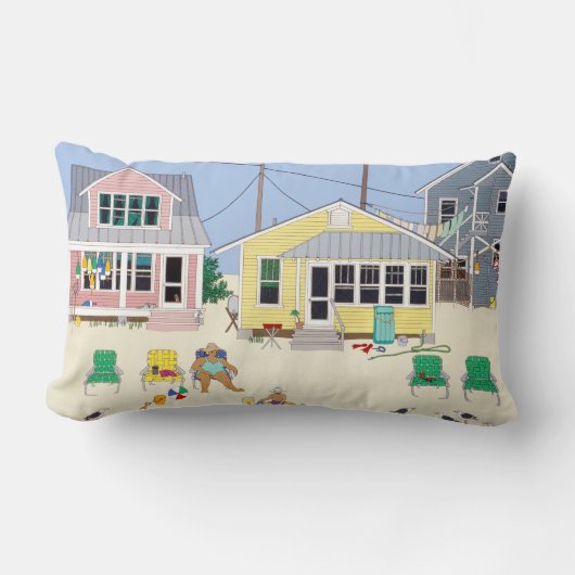 Beach Cottage Sierkussen Kussen (Voorkant)