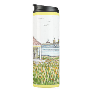 Beach Cottage Thermal Tumbler Thermosbeker