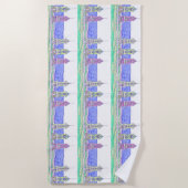 Beach Cottage Trio 2 strandlaken (Voorkant)