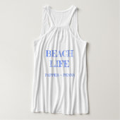 Beach Cottage Trio Flowy Tanktop (Design achterkant)