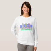Beach Cottage Trio Tshirt met lange mouwen (Voorkant volledig)