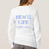 Beach Cottage Trio Tshirt met lange mouwen (Achterkant)