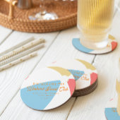 Beach Country Club | vrijgezellen Ronde Kartonnen Onderzetter