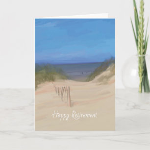 Beach Couple Retirement Kaart