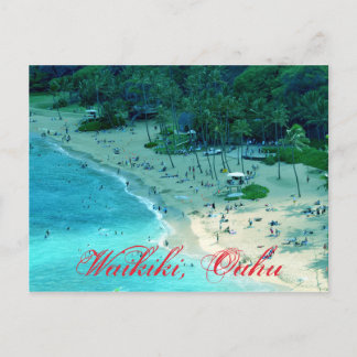 Beach Cove in Waikiki in Oahu Briefkaart