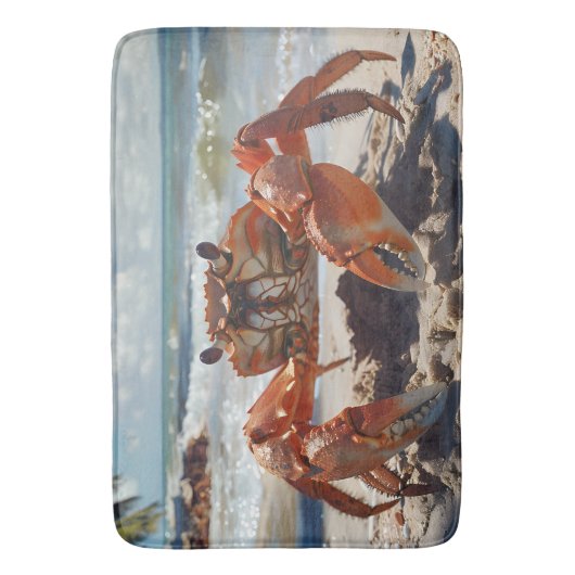 Beach Crab Bath Mat (Voorkant Verticaal)