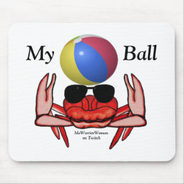 Beach Crab, My Ball, MeWarriorWoman op Twitch Muismat