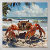 Beach Crab Poster (Voorkant)