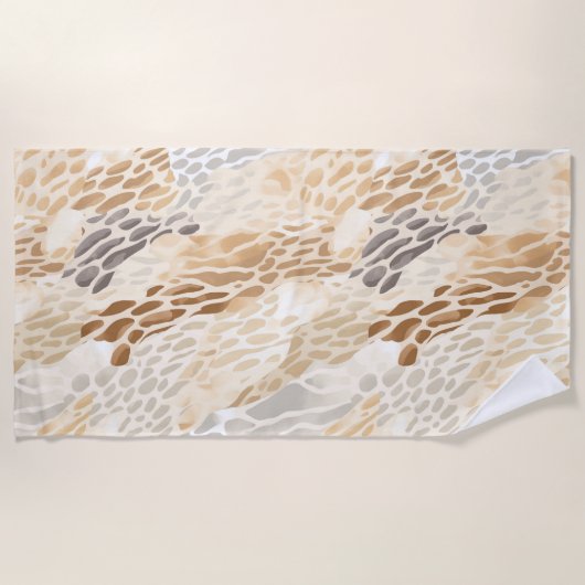 Beach Cream Dier Strandlaken (Voorkant)