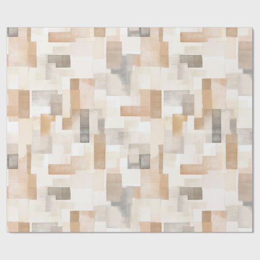 Beach Cream Rechthoeken Bruiloft Cadeaupapier (Vlak)