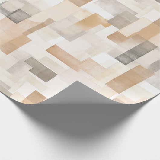 Beach Cream Rechthoeken Bruiloft Cadeaupapier (Hoek)