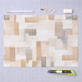 Beach Cream Rechthoeken Bruiloft Tissuepapier (Craft)