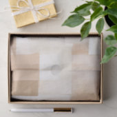 Beach Cream Rechthoeken Bruiloft Tissuepapier (Geschenk)