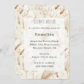 Beach Cream Sand Birthday Kaart (Voorkant / Achterkant)