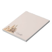 Beach Cream Sand Castle Notitieblok (Linkerzijde)