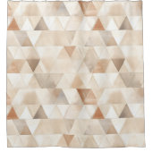 Beach Cream Triangles Douchegordijn (Voorkant)