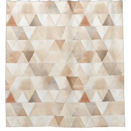 Beach Cream Triangles Douchegordijn