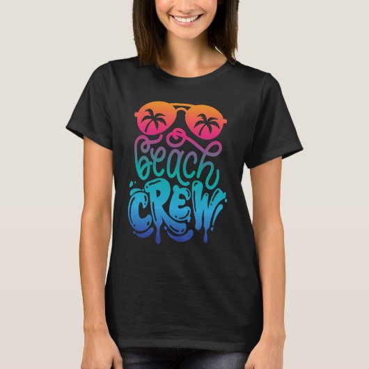 Beach Crew Family Vacation Matching Group T-shirt (Voorkant)