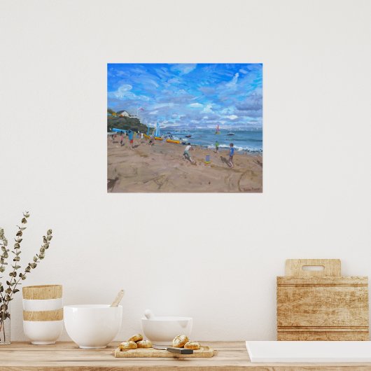 Beach cricket Abersoch 2013 Poster (Keuken)