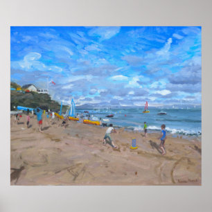 Beach cricket Abersoch 2013 Poster