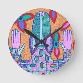 Beach Croc Ronde Klok