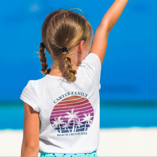Beach Cruise Custom Family Reunion Pocket Kinder T-shirt