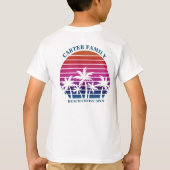 Beach Cruise Custom Family Reunion Pocket Kinder T-shirt (Achterkant)