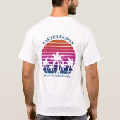 Beach Cruise Custom Family Reunion Pocket Logo T-shirt (Achterkant)