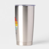 Beach Cruise Familie Vakantie Matching Geïsoleerde Drinkbeker (Links)