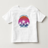 Beach Cruise Family Reunion Cute Custom Palm Tree Kinder Shirts (Voorkant)