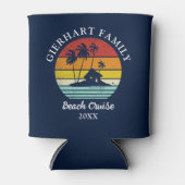 Beach Cruise Retro Family Reunion Coastal Vacking Blikjeskoeler (Voorkant)