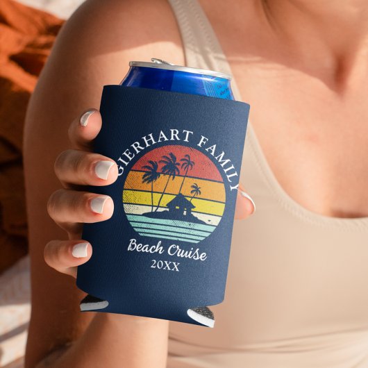 Beach Cruise Retro Family Reunion Coastal Vacking Blikjeskoeler