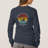 Beach Cruise Retro Family Reunion Mam Vacking T-shirt (Achterkant)