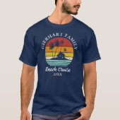 Beach Cruise Retro Family Reunion Pap Vacking T-shirt (Voorkant)
