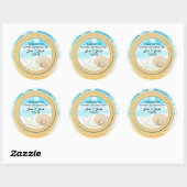 Beach Cruise Zee Port Hole Favor Stickers (Vel)