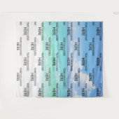 Beach Custom Business Logo Step & Herhaal achtergr Wandkleed (Voorkant (horizontaal))