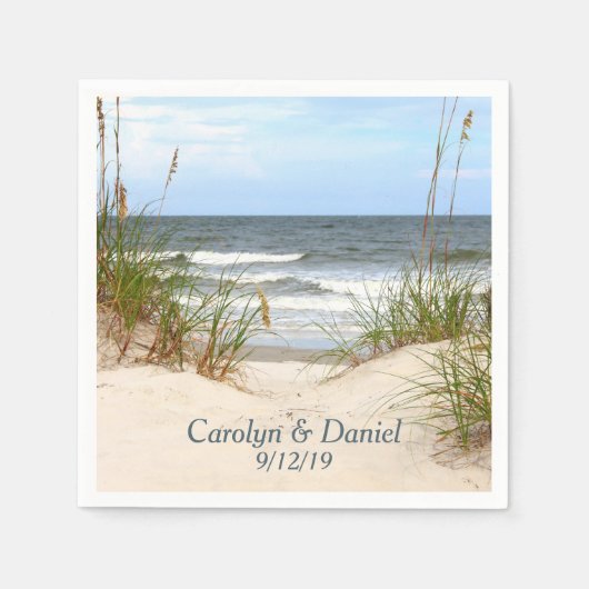 Beach Custom Napkins Servet (Voorkant)