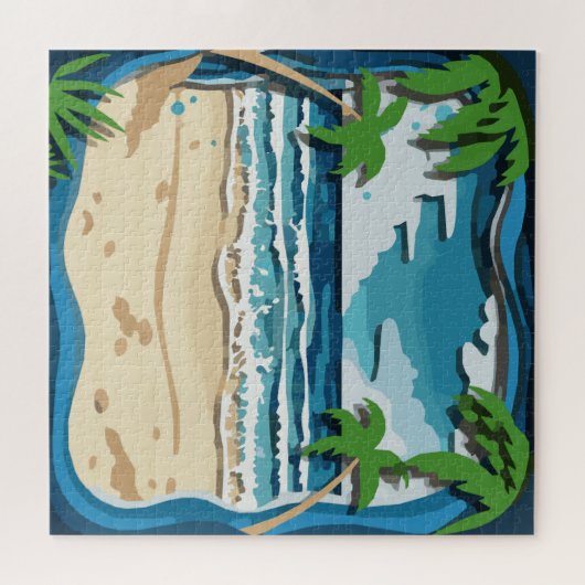 Beach Cutout Puzzel (Horizontaal)