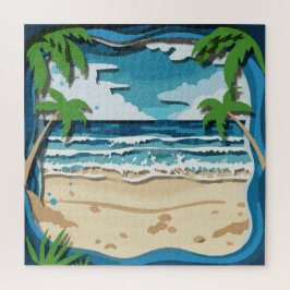 Beach Cutout Puzzel