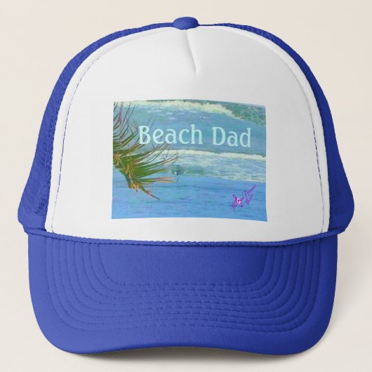 Beach Dad Trucker Hat Pet (Voorkant)