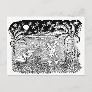 Beach Dancing Style Briefkaart