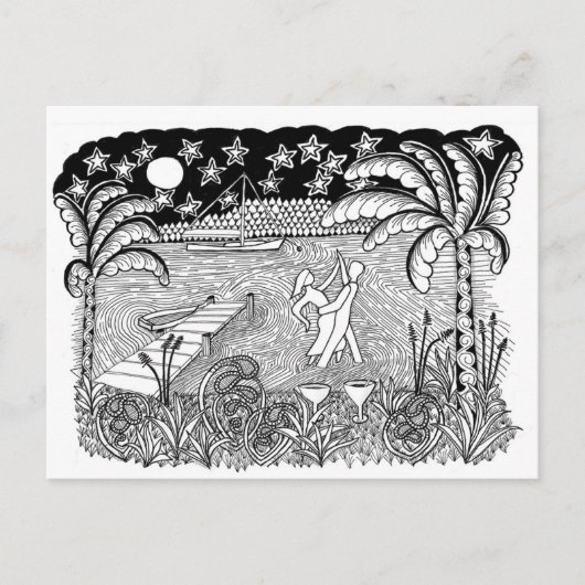 Beach Dancing Style Briefkaart (Voorkant)