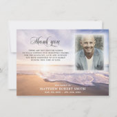 Beach Dank u voor uw sympathie voor de begrafenish Bedankkaart (Voorkant)