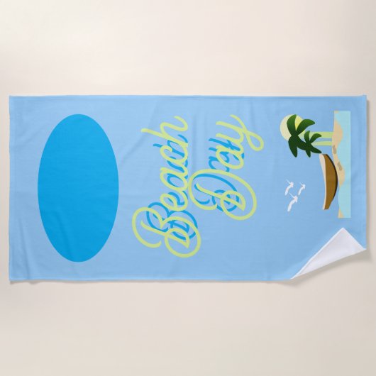 Beach day beach towel strandlaken (Voorkant)