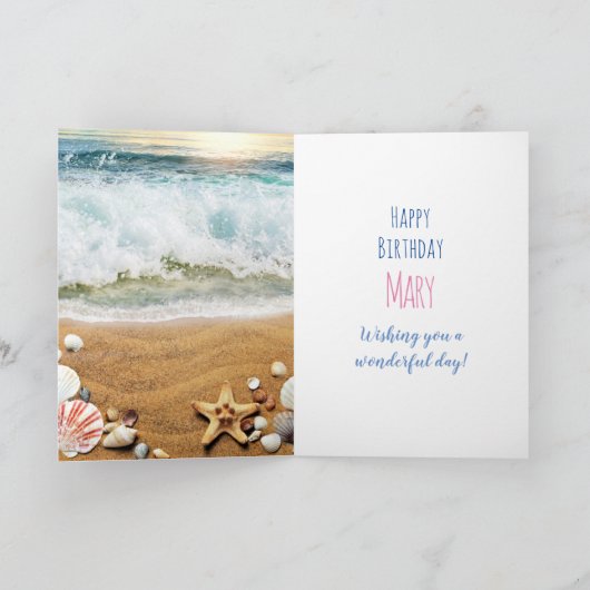  BEACH DAY BIRTHDAY KAART (Binnen)