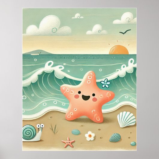 Beach Day Bliss Poster (Voorkant)